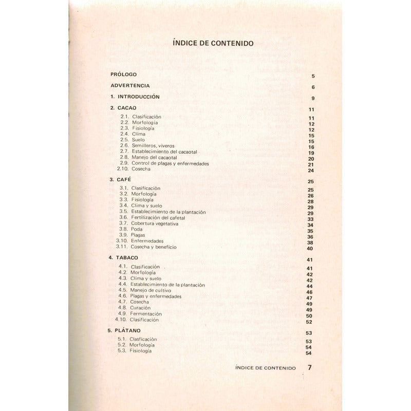 Cultivos De Plantacion -manuales Agropecuarios-. Mexico 1989