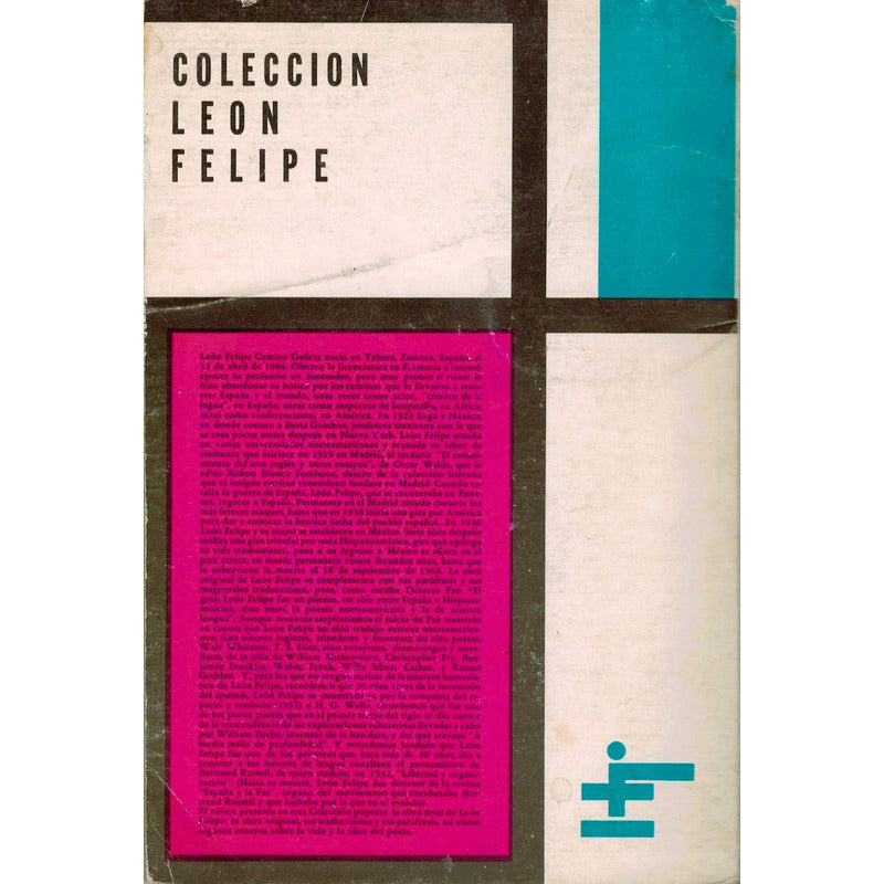Rocinante. Israel. Leon Felipe, Mexico 1974