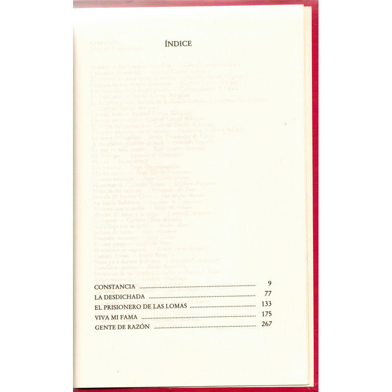 Constancia Otras Novela Para Virgenes Carlos Fuentes 1989 1a