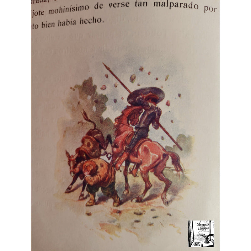 Don Quijote De La Mancha. 2vol, Cervantes 1905 -cromotipica-