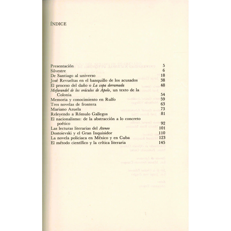 Jose Revueltas En El Banquillo Eugenia Revueltas Mexico 1987
