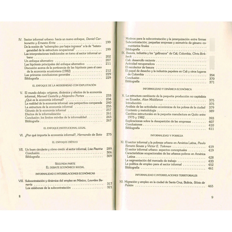 Sector Informal America Latina. V E Tokman, Mexico 1995