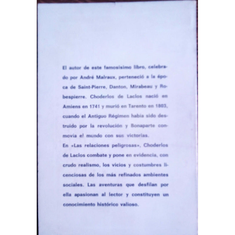 Relaciones_peligrosas. Ch_de Laclos, Edaf_ed., 1970