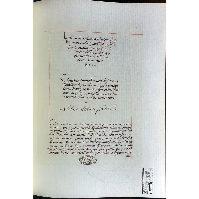 Codice De La Cruz Badiano. I M S S 1964 {herbolaria}