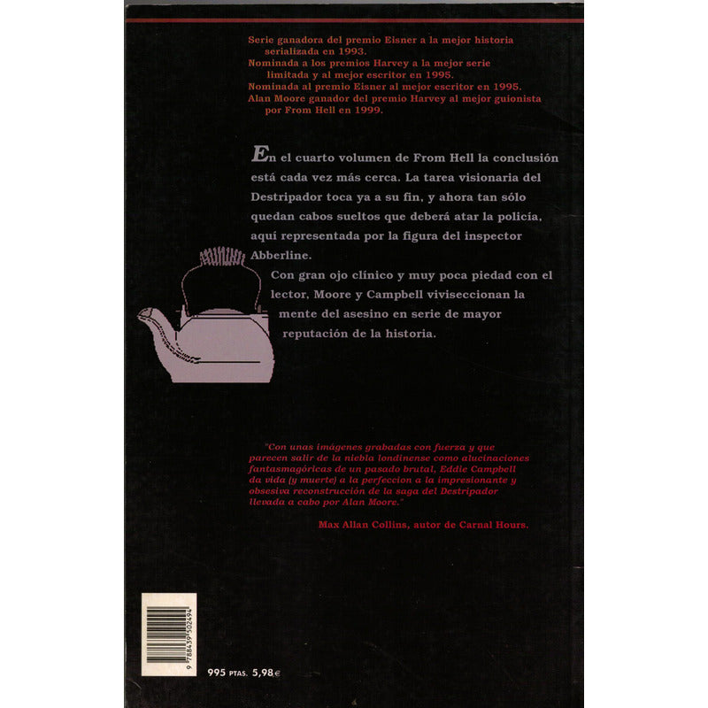 From Hell [5 Vol]. Alan Moore, España 2000 Comic