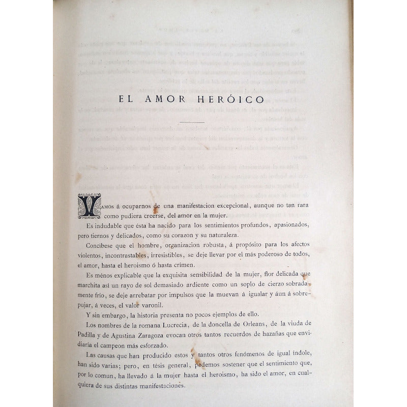 La Mujer Y El Amor -1 De 2-. España 1881 [cromolitografias]