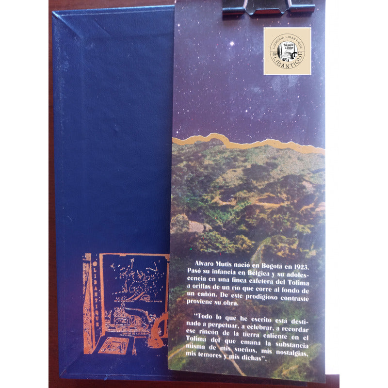 Amirbar. Alvaro Mutis, Colombia 1990 (autografo)