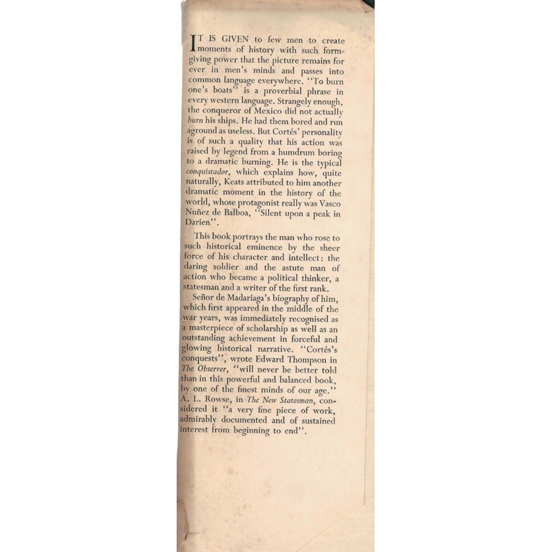 Hernan Cortes [conqueror Of Mexico] Madariaga, London 1954