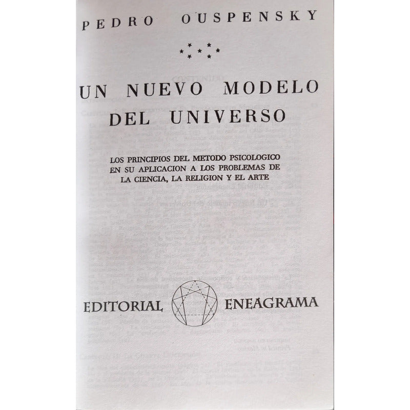 Un Nuevo Modelo Del Universo Ouspensky Sobre La Percepcion
