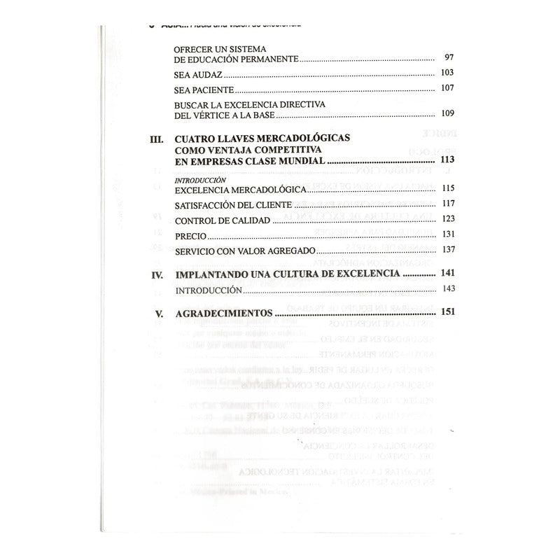 Una Vision De Excelencia, 24 Principios Miguel Angel Cornejo