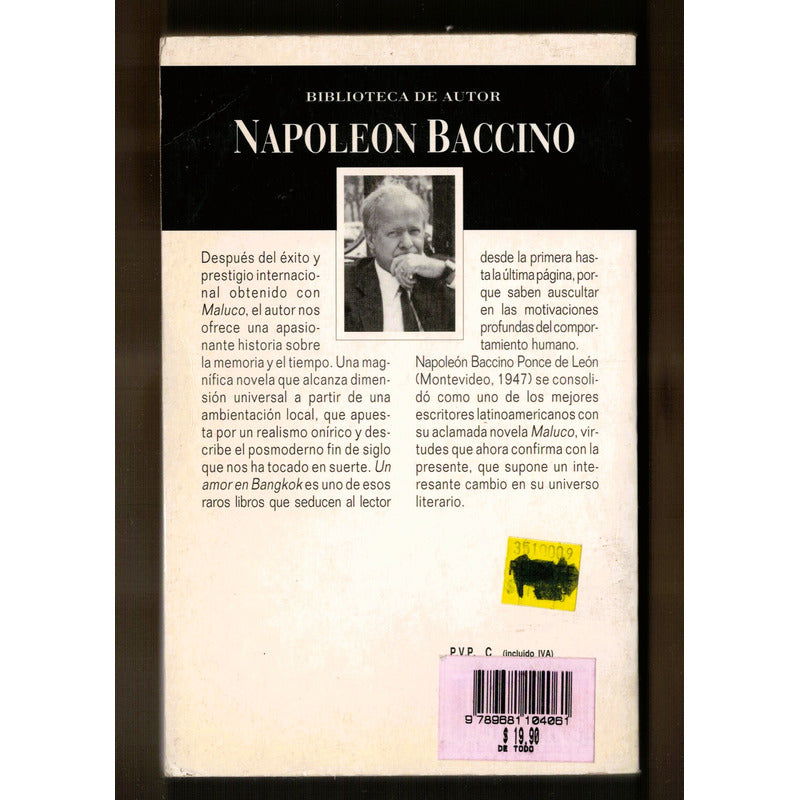 Un Amor En Bangkok. Napoleon Baccino, España 1997
