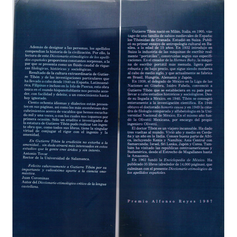 Diccionario Etimologico Apellidos Españoles Hispanoamericano