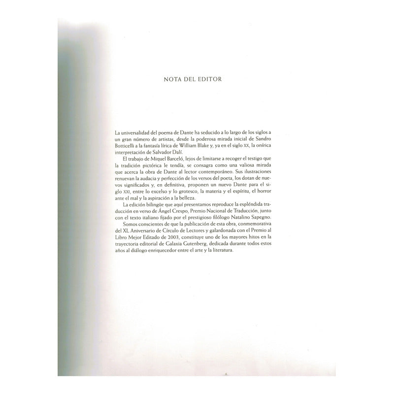 Divina Comedia: Infierno-. Alighieri, España 2016 Ilustrada