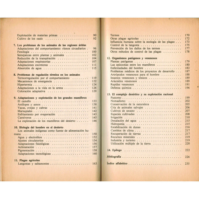 Hombre Y La Biologia: Zonas Aridas. Cloudsley Thompson 1986
