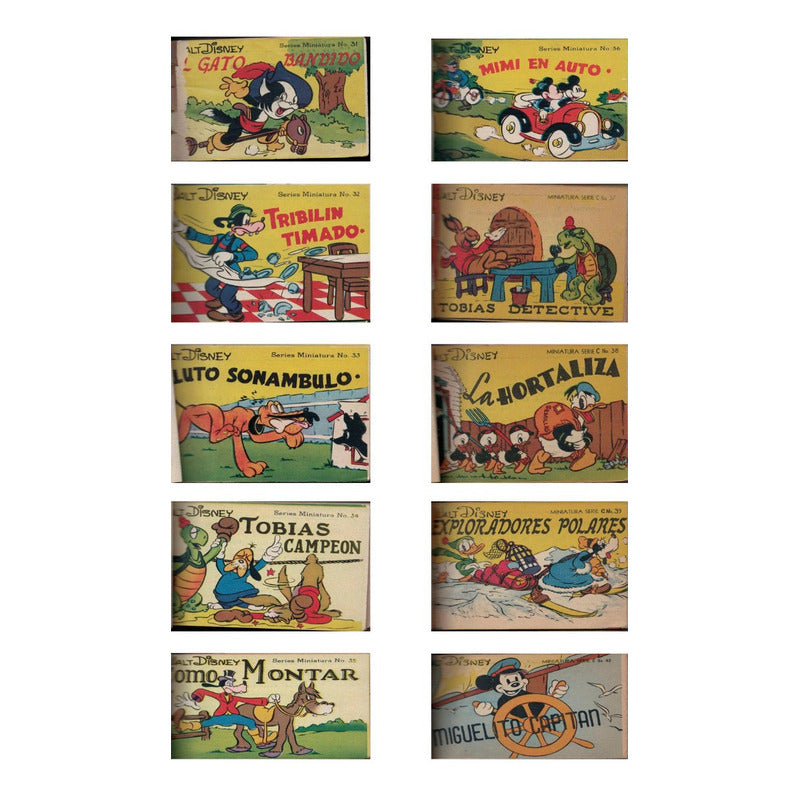 Mini Walt Disney. Los Primeros 64 Cuentos. Mexico 1944 Verde Keratol