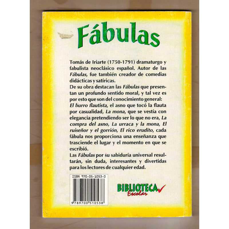 Fabulas. Tomas De Iriarte Infantil