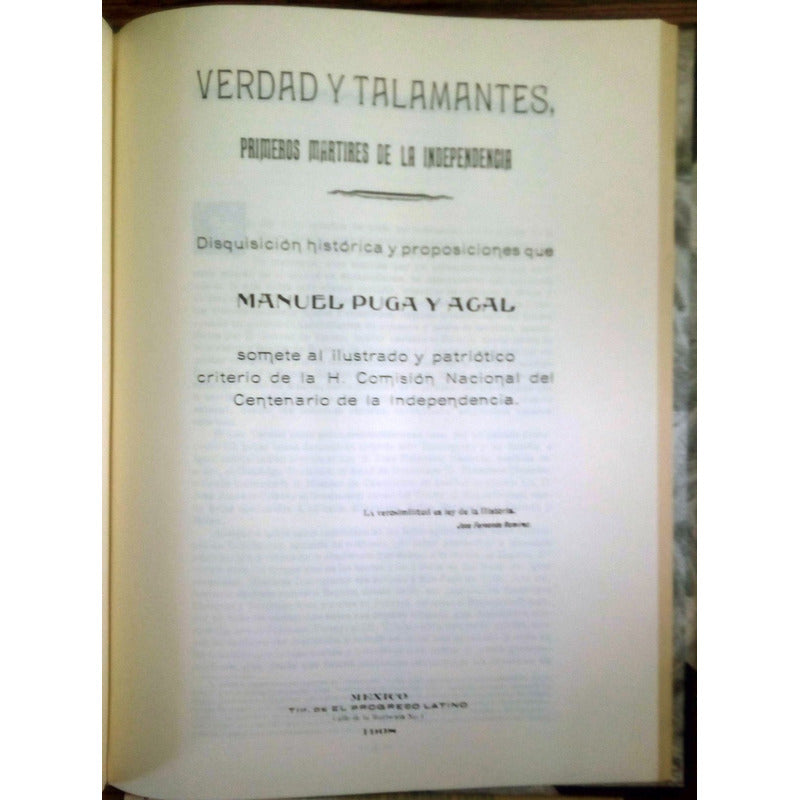 Verdad_y Talamantes, Martir_d Independencia Puga_y Acal 1908