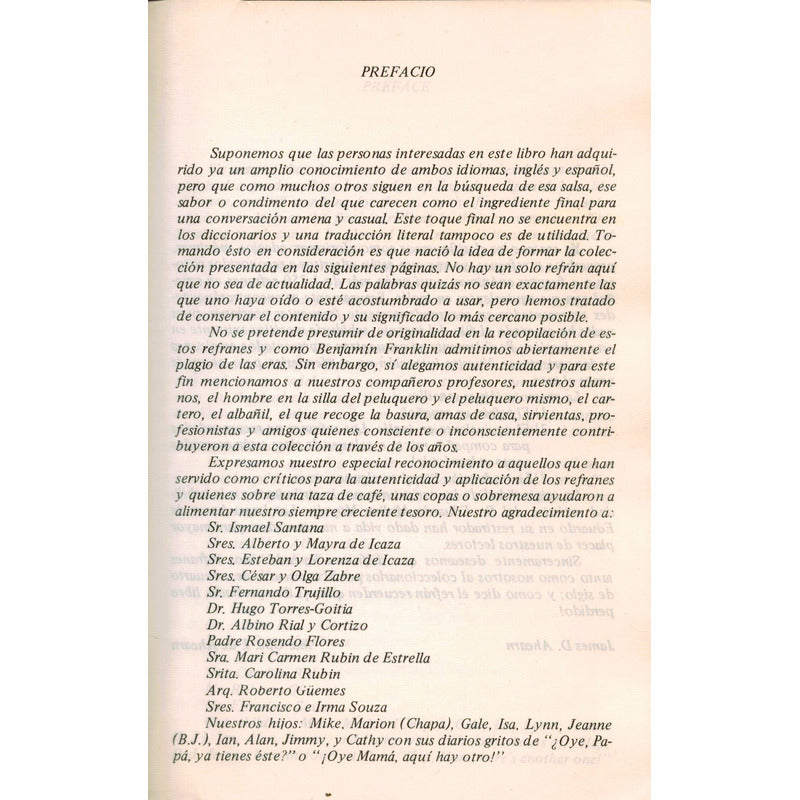 Refranes Español Con Salsa Inglesa. Ahearn & Icaza De Ahearn