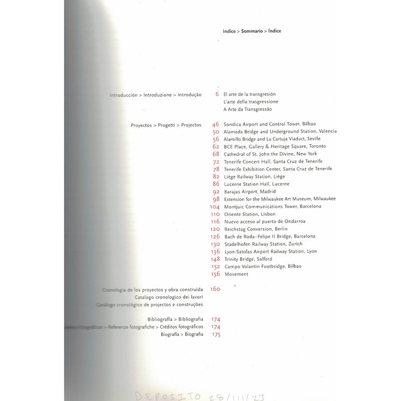 Santiago Calatrava. Jodidio, Taschen Ed., España 1998