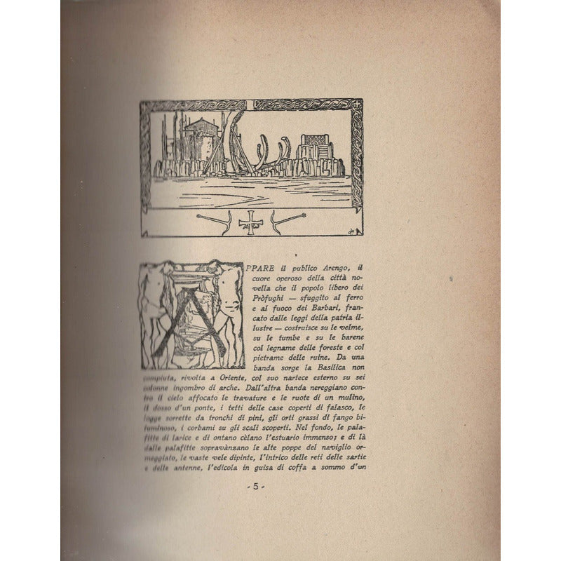 La Nave -tragedia-. Gabriele D'annunzio, Italia 1908