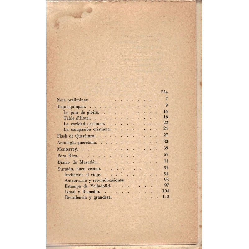 Este Y Otros Viajes. Salvador Novo, Mexico 1951  [1a]