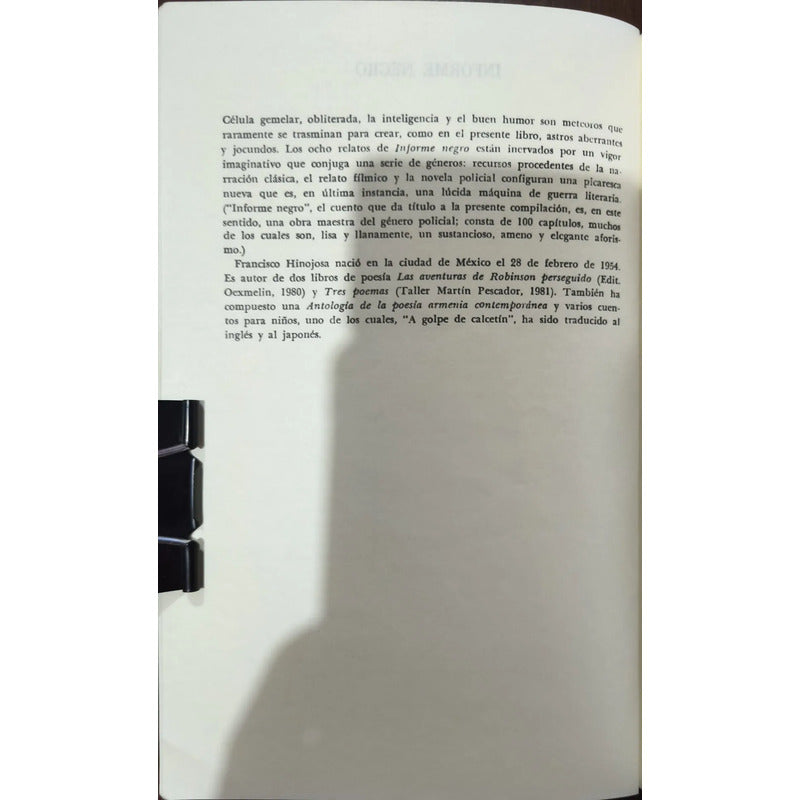 Informe Negro. Francisco Hinojosa, 1995