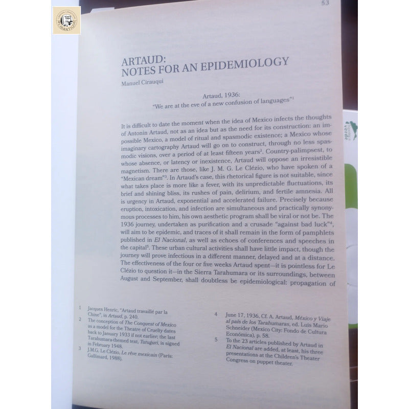 Antonin Artaud: Mexico 1936, Manuel Cirauqui, 500 Ejemplares