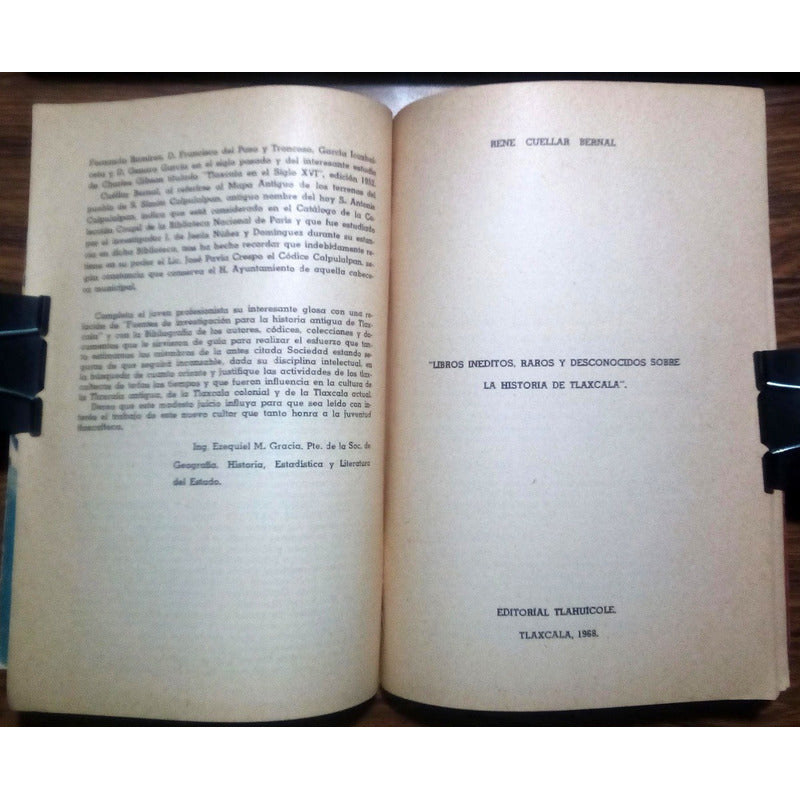 Libros Ineditos, Raros Y Desconocidos De Tlaxcala, 1968