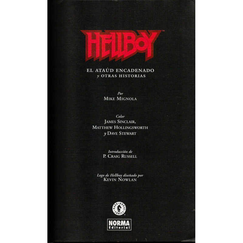 Hellboy: El Ataud Encadenado Y Otras... Mike Mignola, 2004