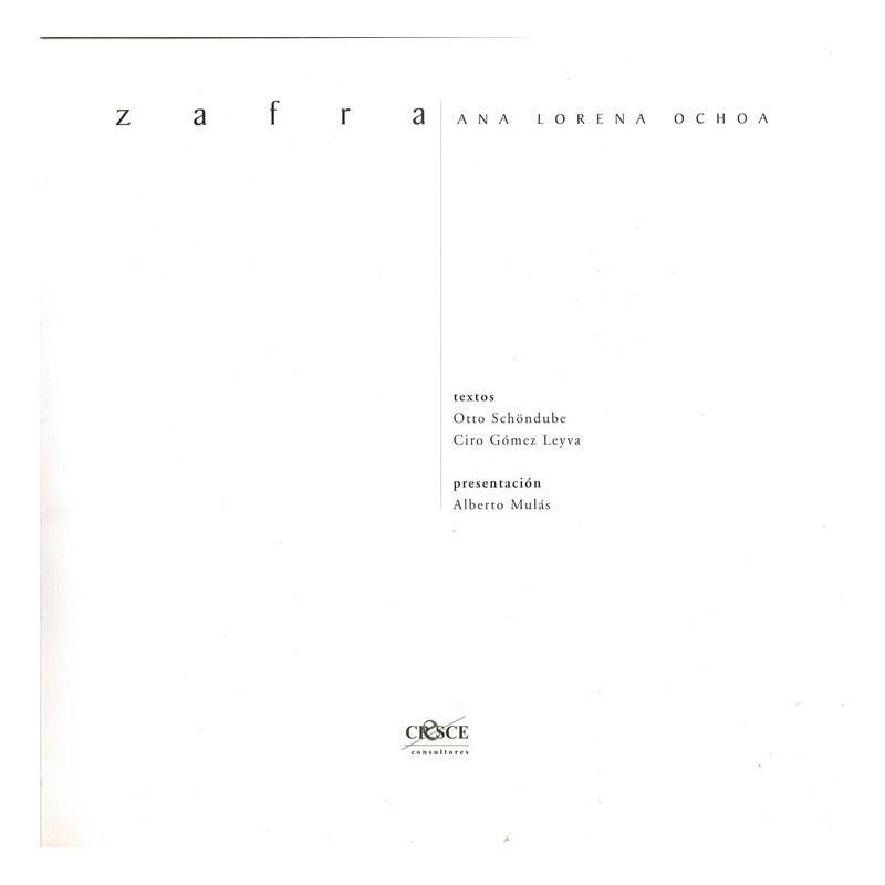 Zafra. Ana Lorena Ochoa, Mexico 2000 (fotografia)