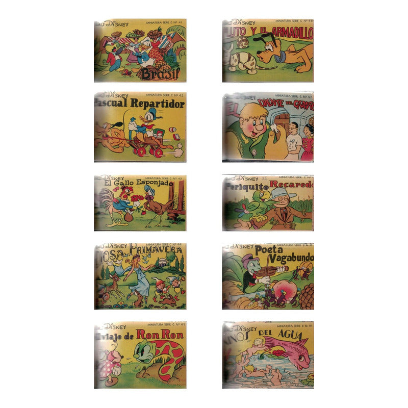 Mini Walt Disney. Los Primeros 64 Cuentos. Mexico 1944 Verde Keratol