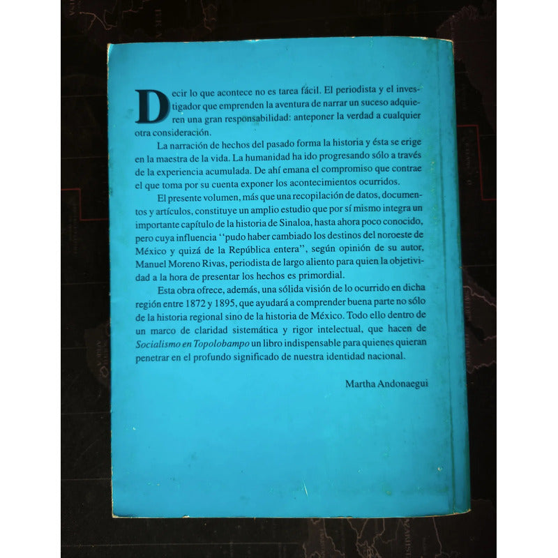 Socialismo En Topolobampo. Manuel Moreno Rivas (utopia)