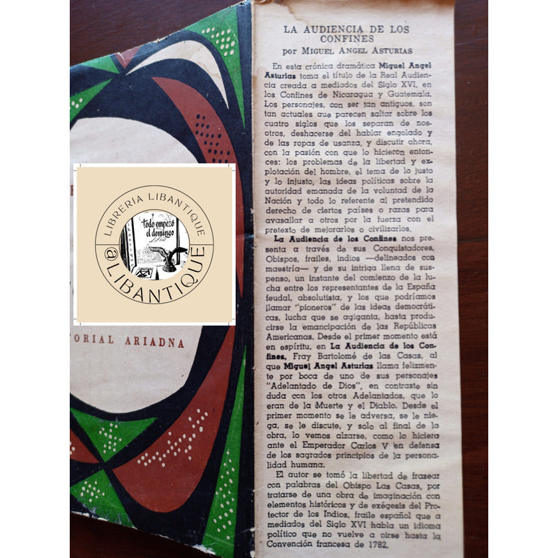 La Audiencia De Los Confines M A Asturias Argentina 1957(1a)