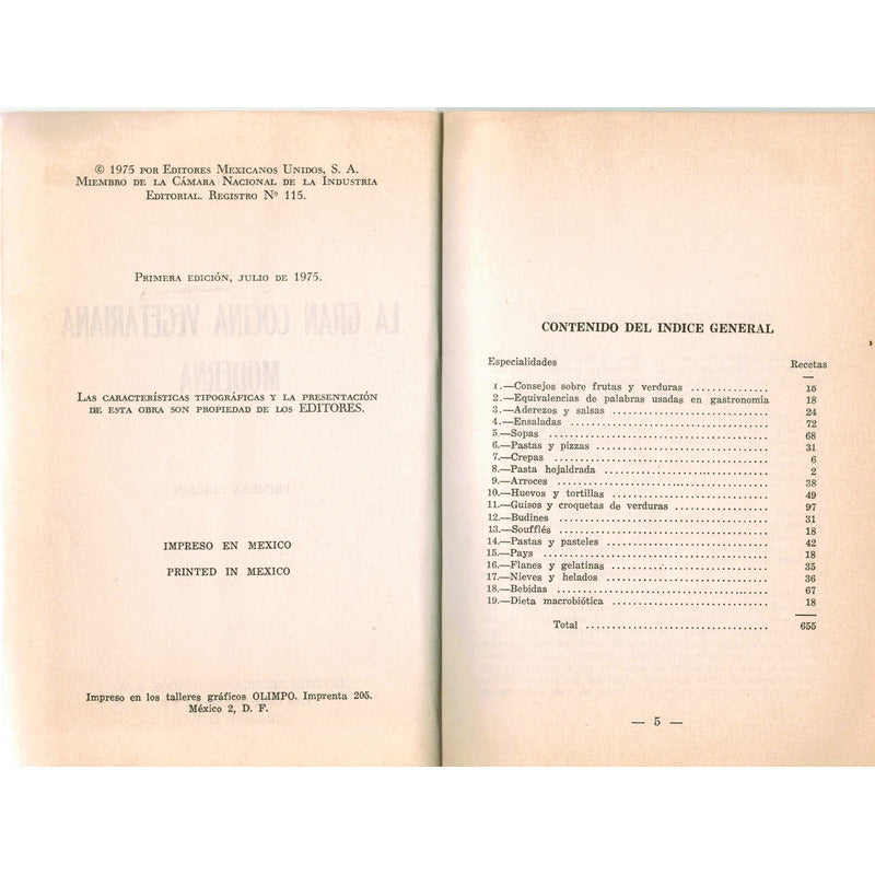 La Gran Cocina Vegtariana Letizia Angelucci Mexico 1975 (1a)