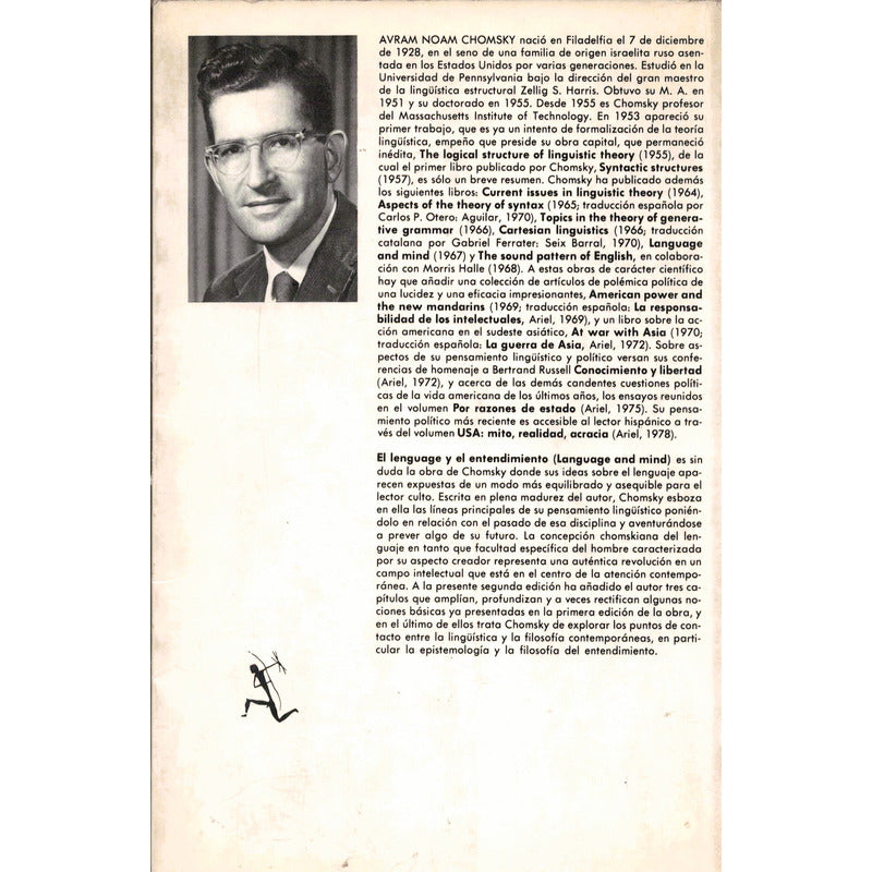 Lenguaje Y El Entendimiento. Noam Chomsky (lingüistica)