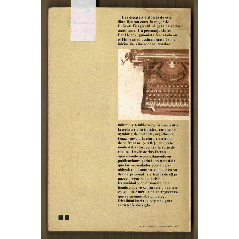 Historias De Pat Hobby. F Scott Fitzgerald, España 1975