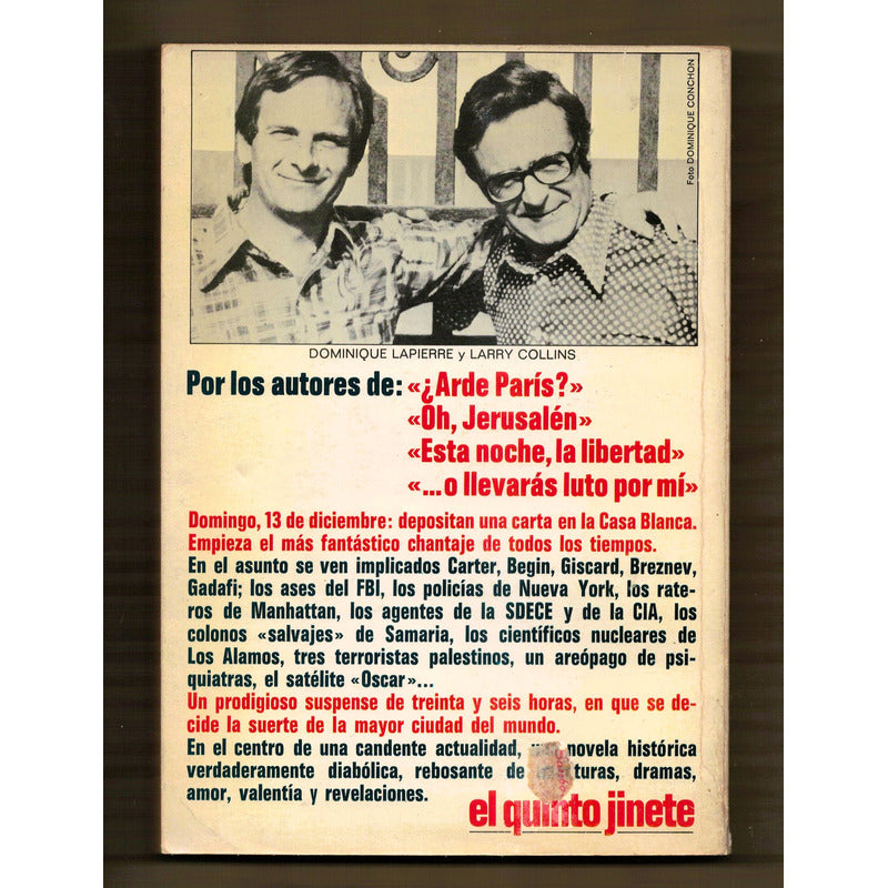 El Quinto Jinete. Dominique Lapierre, España 1980