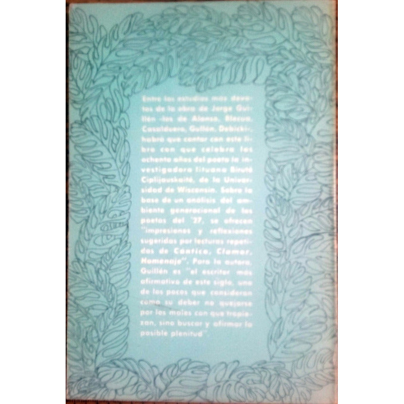 Deber_de_plenitud [poesia_de Jorge Guillen] Sepsetentas 1973