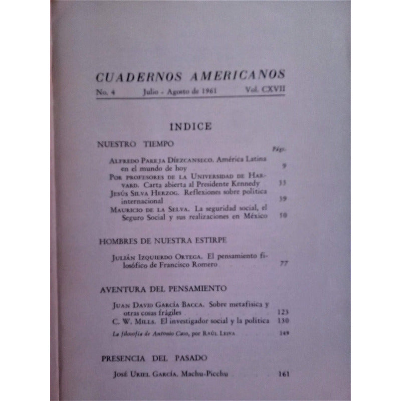 Cuadernos Americanos (1961, Julio-agosto, #4)