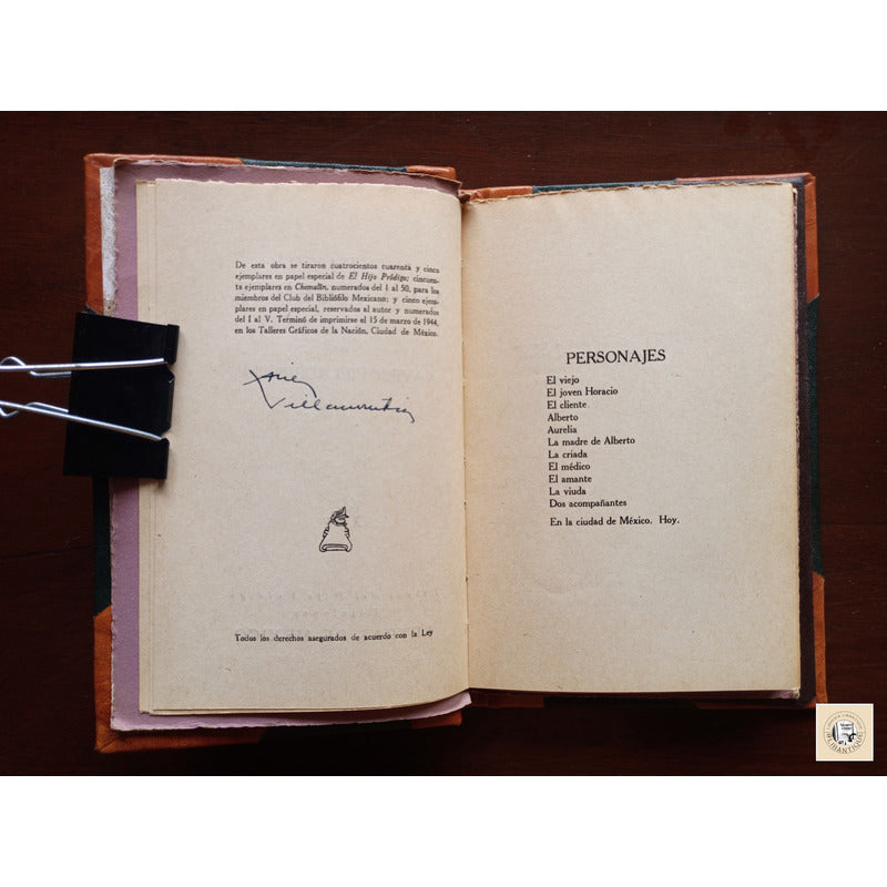 Invitacion La Muerte X Villaurrutia Mexico1944(1a )autografo