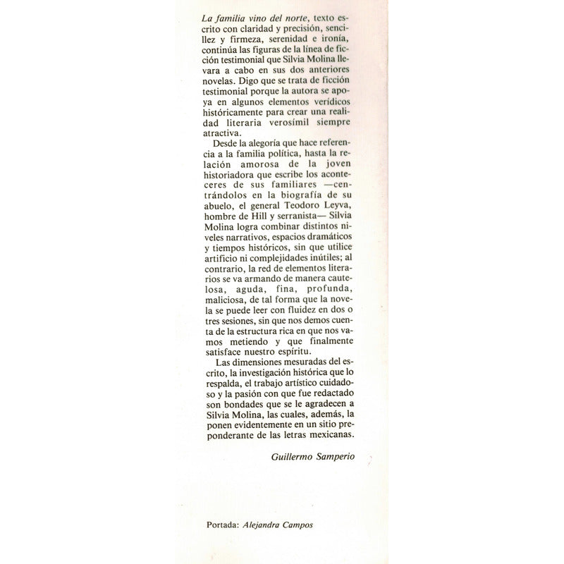 Familia Vino Del Norte, La. Silvia Molina, Mexico 1990