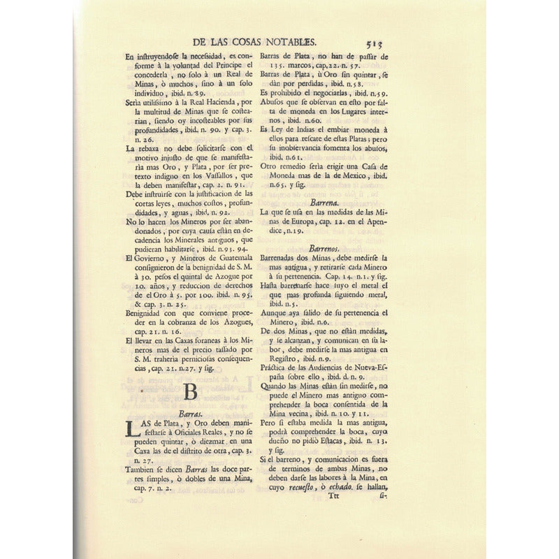 Comenarios A Las Ordenanzas De Minas, 1791. De Gamboa