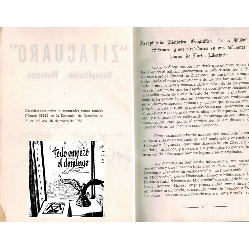 Zitacuaro, Recopilacion Historica. Vicente Marin Iturbe 1968