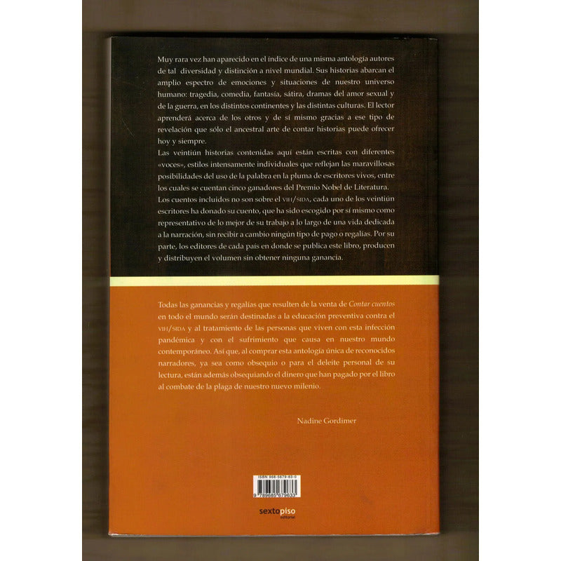Contar Cuentos. Nadine Gordimer (selec.), Sexto Piso 2007