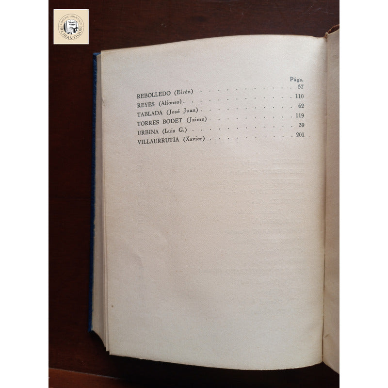 Antologia De La Poesia Mexicana Moderna. Jorge Cuesta (1928)