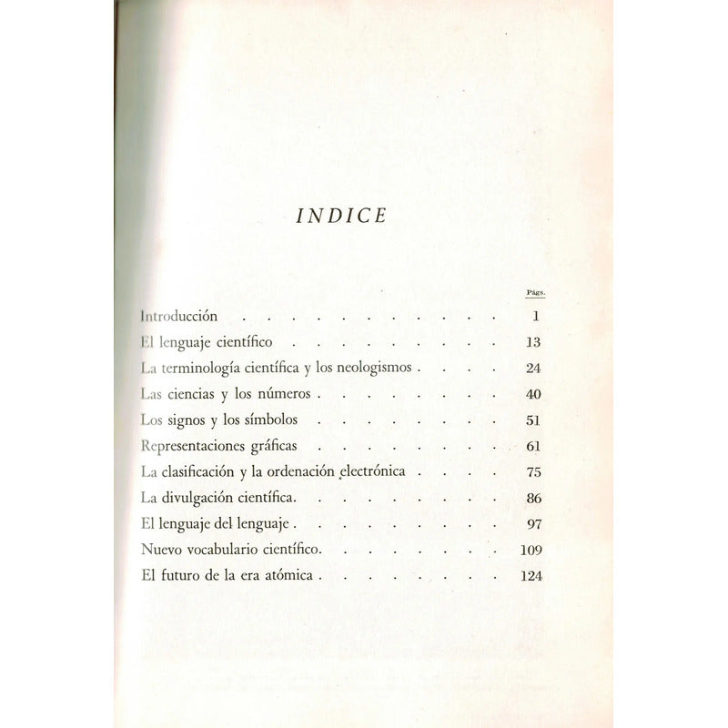 El Lenguaje De Las Ciencias. Luka Brajnovic, Italia 1965