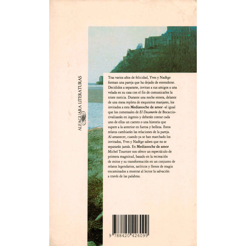 Medianoche De Amor. Michel Tournier, Mexico 1993 (cuentos)