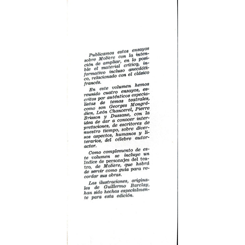 Moliere Georges Mongredien Alvaro Arauz Director