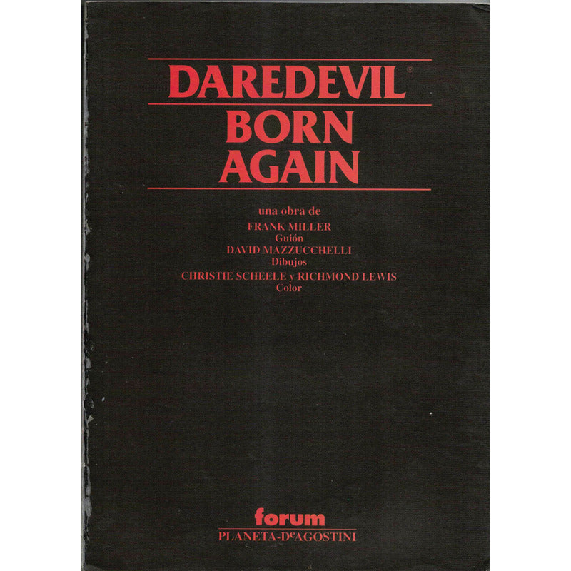 Daredevil Born Again. Miller, Mazzucchelli, España 1999 (2a)