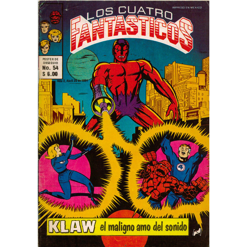 Los Cuatro Fantasticos # 54 Novedades 1981